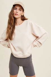 Sinclair Cropped Long Sleeve Pullover "Un"Sweatshirt
