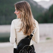 Shelby Shoulder Sling Bag with Leopard Guitar Strap