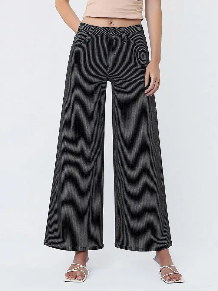 Mafia High Rise Extreme Pinstripe Wide Leg Pants