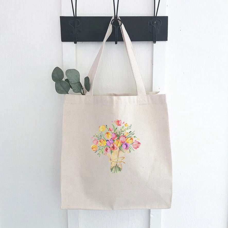 Tulip Bouquet Canvas Tote Bag