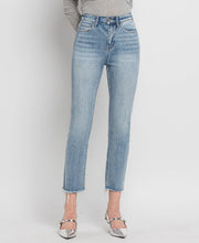 Ozzy Super High Rise Slim Straight Crop Jeans