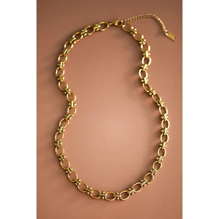 18K Gold Plated Waterproof Stainless Steel Necklace Collection