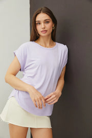 Lizzie Classic Capped Sleeve Modal Tee