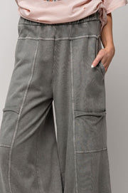 Emma Mineral Washed Knit Cargo Pants