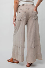 Emma Mineral Washed Knit Cargo Pants