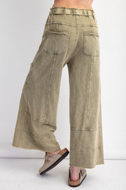 Emma Mineral Washed Knit Cargo Pants