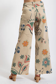 Ophelia Bohemian Printed Wide Leg Pants