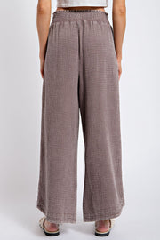 Devonne Wide Leg Gauze Pant