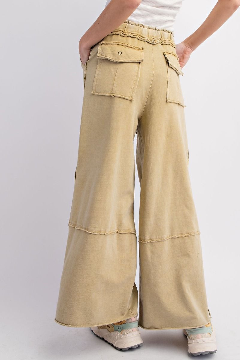 Emory Mineral Washed Knit Cargo Pants