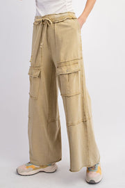 Emory Mineral Washed Knit Cargo Pants