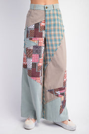 Hollywood Stars Patchwork Wide Leg Pants