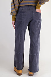 Emma Mineral Washed Knit Cargo Pants