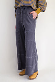 Emma Mineral Washed Knit Cargo Pants