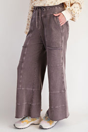 Emma Mineral Washed Knit Cargo Pants