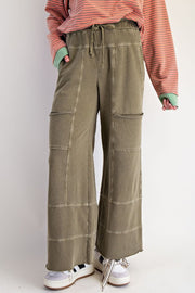 Emma Mineral Washed Knit Cargo Pants