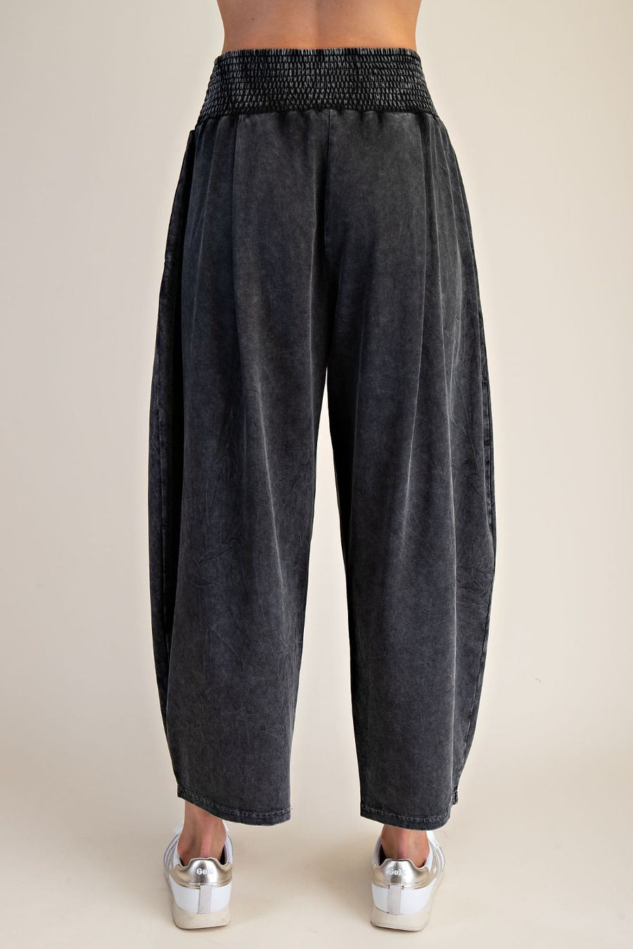 Esme Mineral Washed Knit Barrel Pants