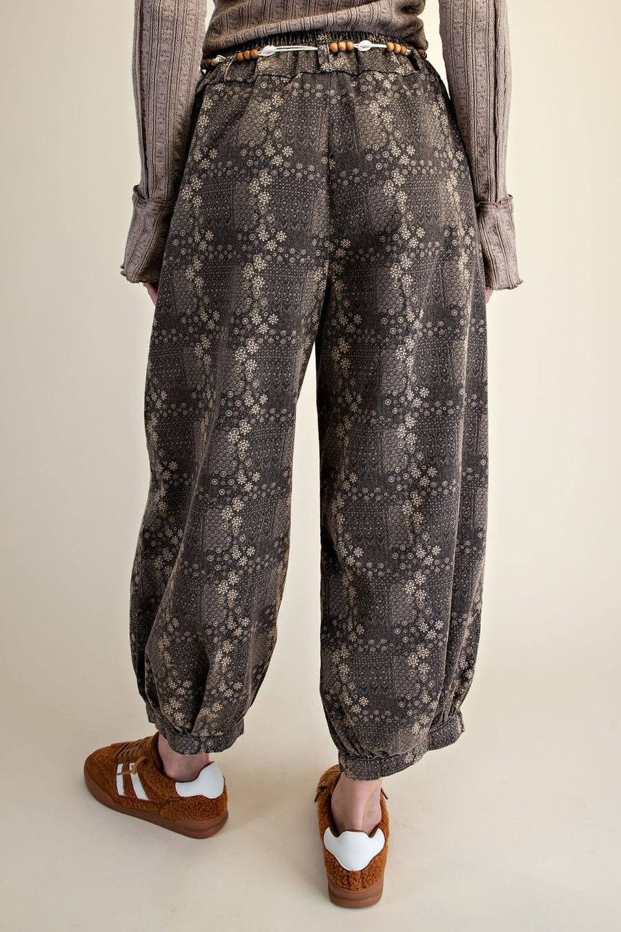 Hippie Hankie Patchwork Printed Barrel Pants
