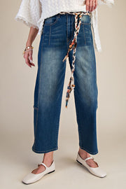 Derby Stone Washed Barrel Jeans