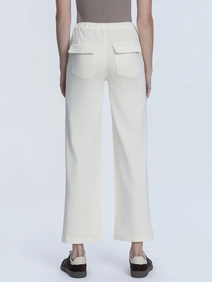 Vanilla Ice High Rise Ecru Baggy Wide Leg Jeans