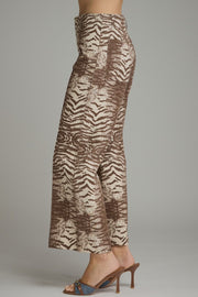 Ziggy Zebra Print Wide Leg Pants