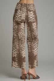 Ziggy Zebra Print Wide Leg Pants