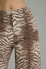 Ziggy Zebra Print Wide Leg Pants