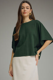 Kimber Kimono Half-Sleeve Sweater Knit Top