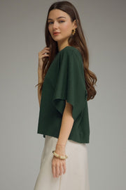 Kimber Kimono Half-Sleeve Sweater Knit Top