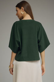 Kimber Kimono Half-Sleeve Sweater Knit Top