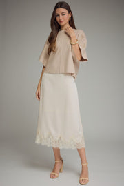 Kimber Kimono Half-Sleeve Sweater Knit Top