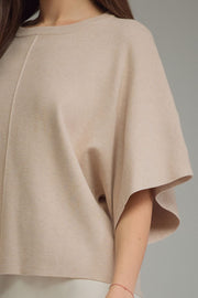 Kimber Kimono Half-Sleeve Sweater Knit Top