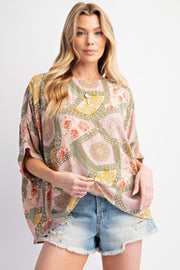 Brinkley Patch Garden Tunic Top