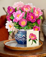 Peony Paradise Pop Up Bouquet Card