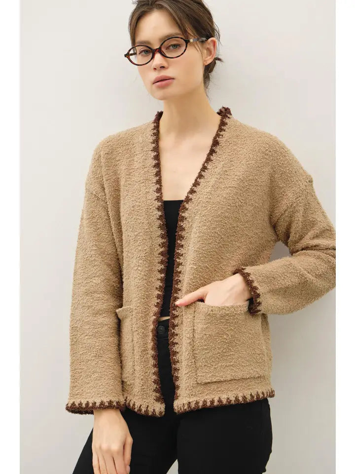 Bartholomew Teddy Bear Soft Boucle Cardigan