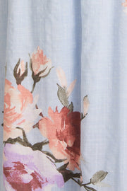 Dinah Short Sleeve Smocked Floral Midi Dress