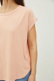 Lizzie Classic Capped Sleeve Modal Tee