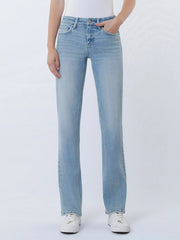 Slow Ride Low-Rise Straight Fit Jeans