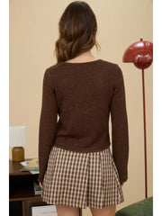 Ellen Three-Bow-Tie Front Cardigan