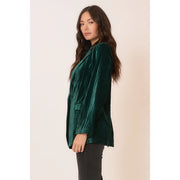 Jolene Crinkle Velvet Blazer