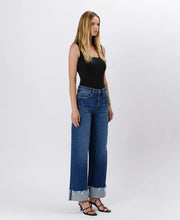 Hillbilly Cutie High Rise Baggy Wide Cuffed Denim Jeans