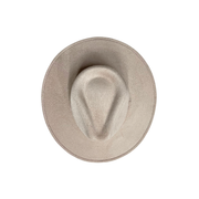 Vegan Suede Rancher Hat: Pearl