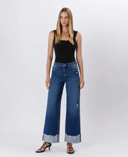 Hillbilly Cutie High Rise Baggy Wide Cuffed Denim Jeans