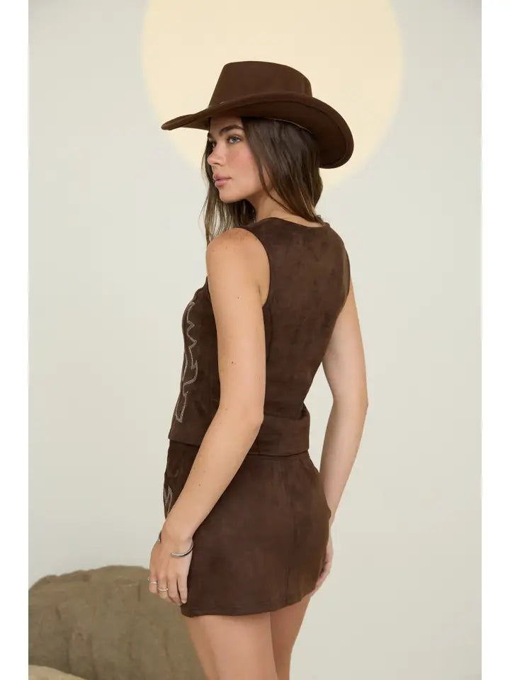 Cheyenne Western Top & Skirt Set