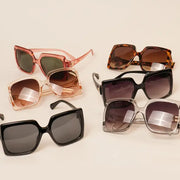 Retro Women's Squared Acetate Frame Sunglasses