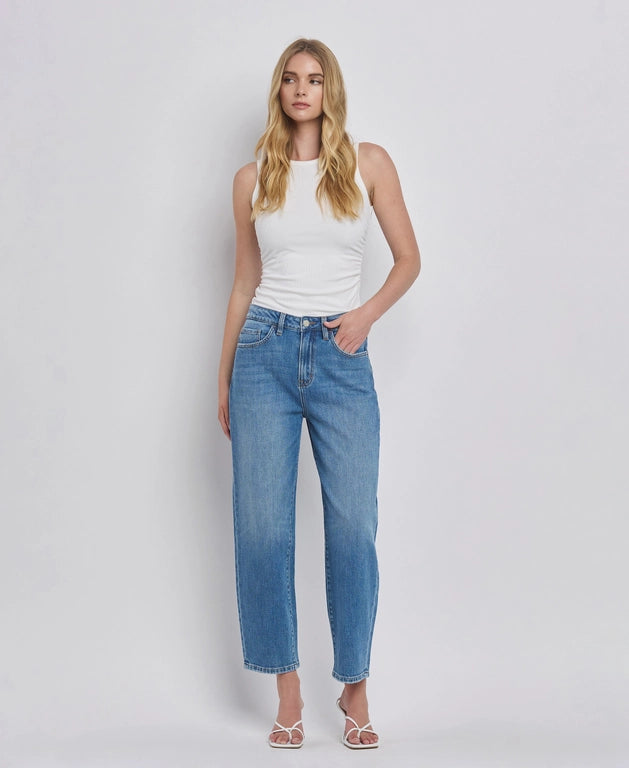 Trixie Super High Rise Barrel Leg Jeans