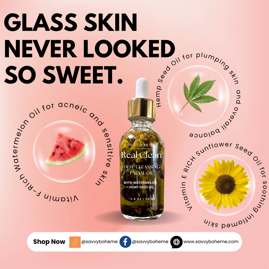 Real Clean Deep Cleansing Facial Oil - Savvy Boheme