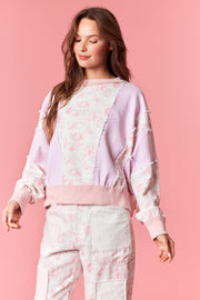 Rosita Vendela French Terry & Pinstripe Sweatshirt