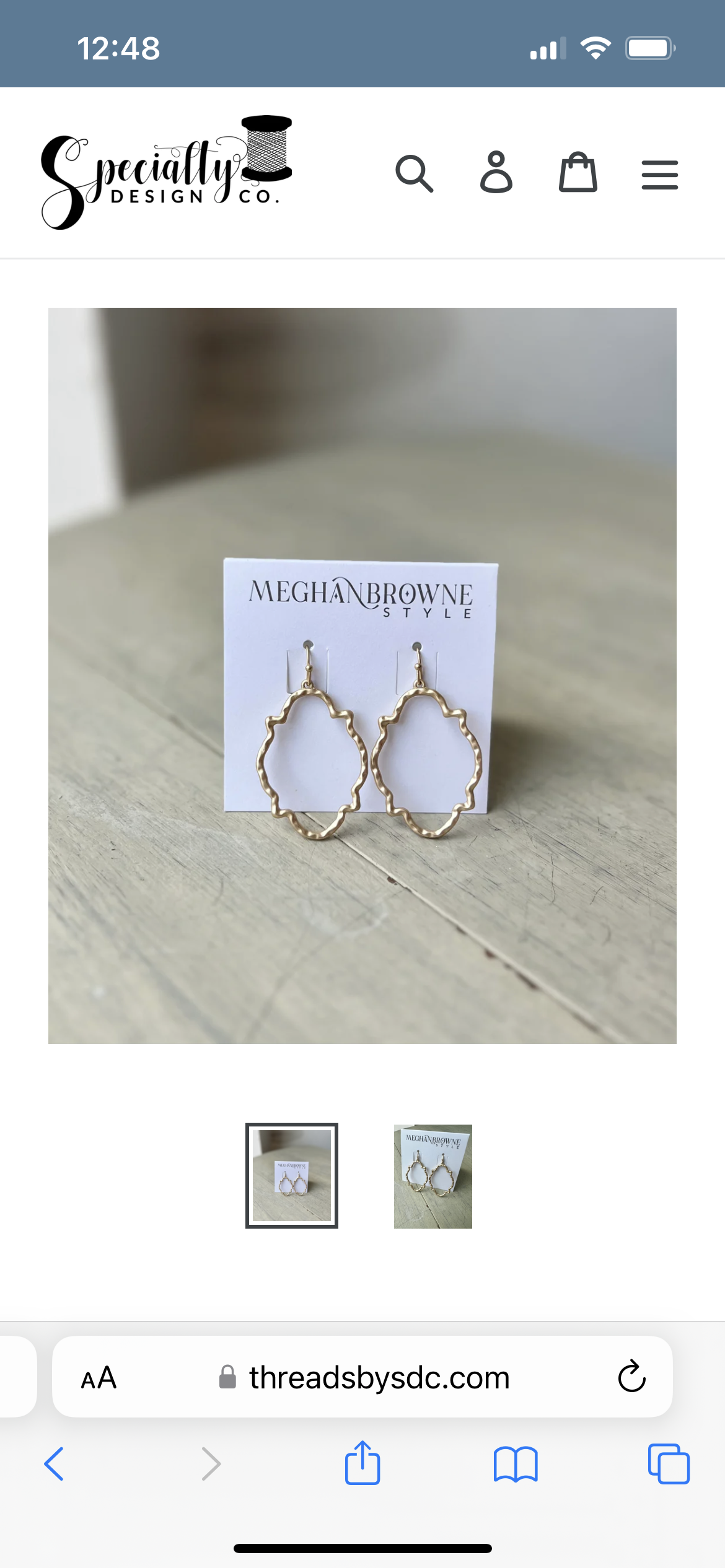 Meghan Browne Spark Gold Earrings