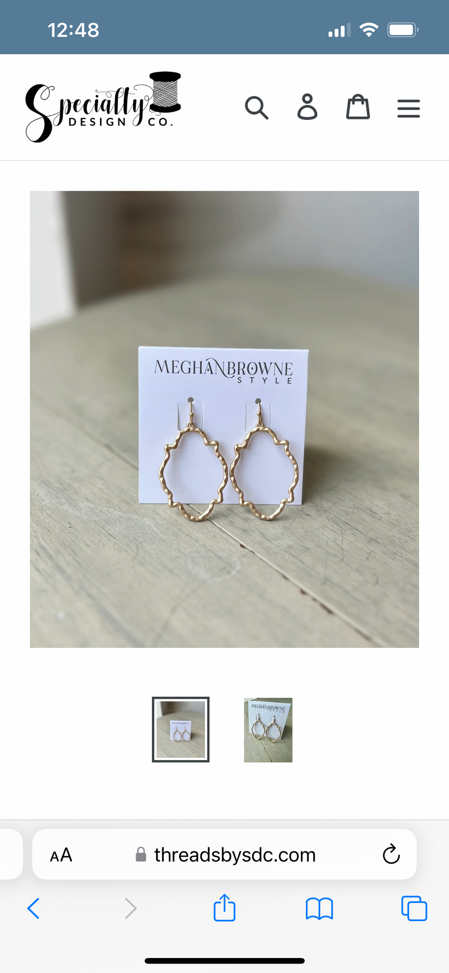 Meghan Browne Spark Gold Earrings