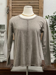 Callie Long Sleeve Mineral Washed Tee